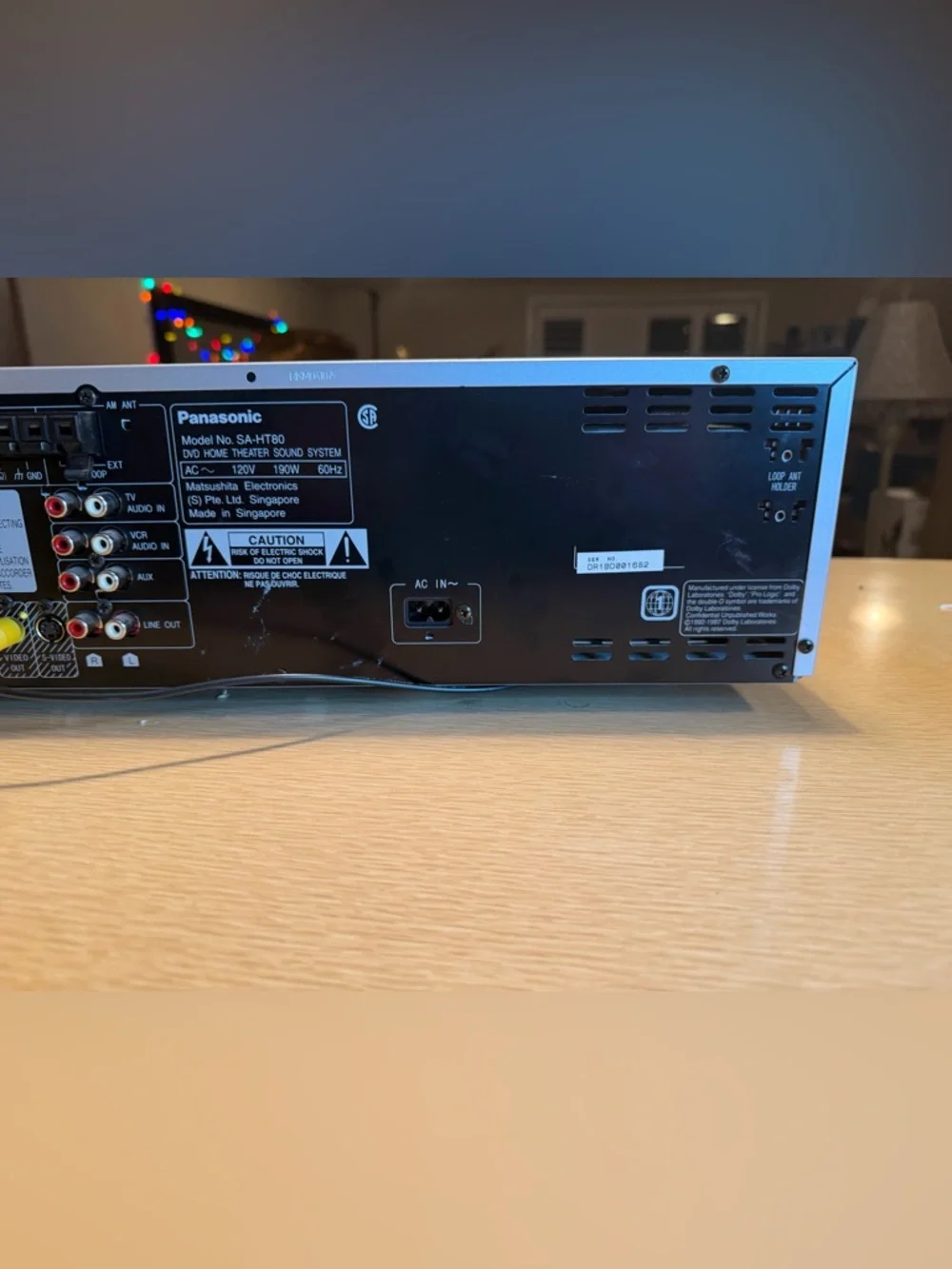 Panasonic SA-HT80 Vintage 5 DVD CD Changer Receiver High Performance Works Great - Picture 9 of 9